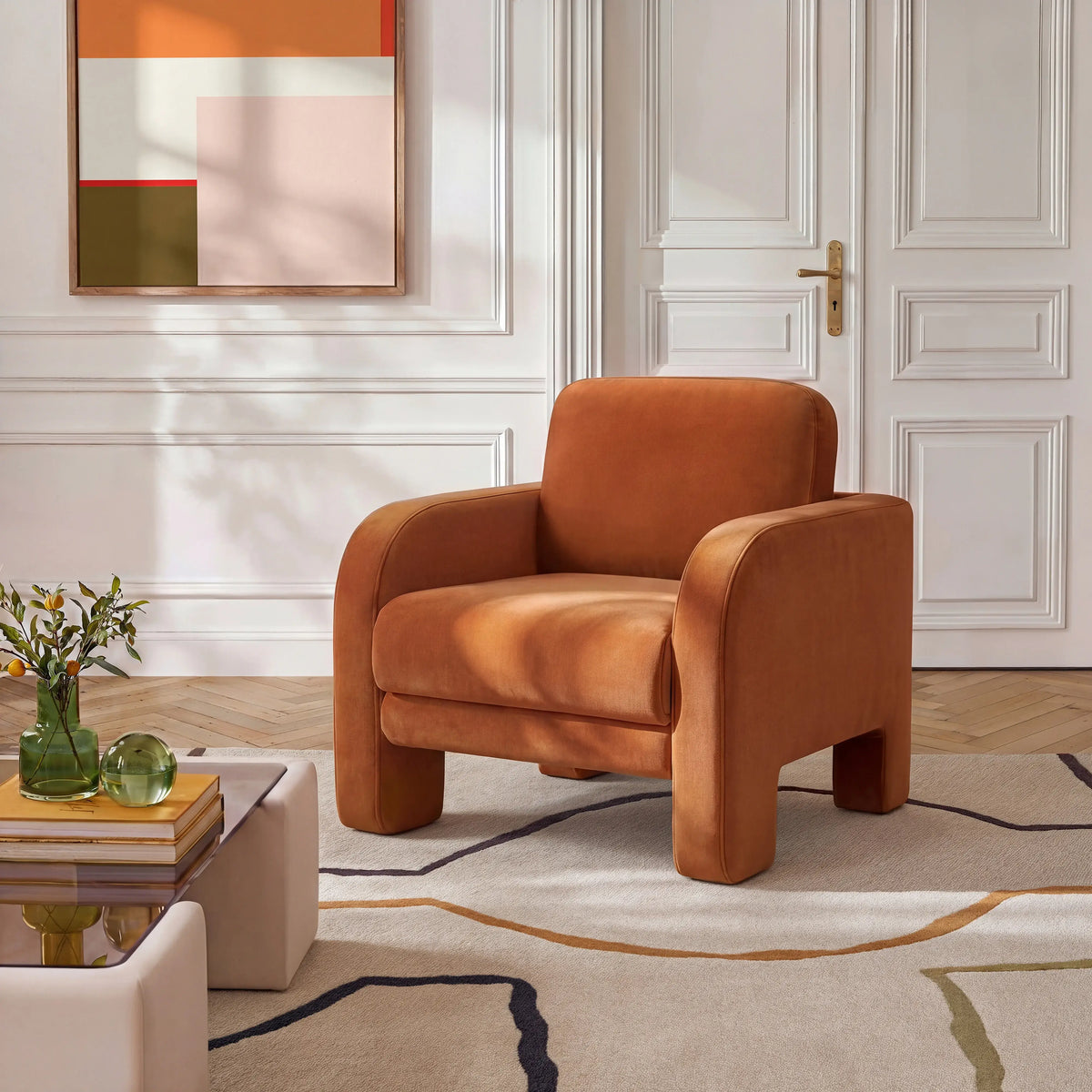 BRAGA - Velvet Armchair
