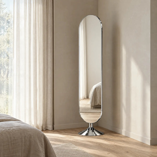 BRIENA - Oval Freestanding Mirror - 40 x 170 cm
