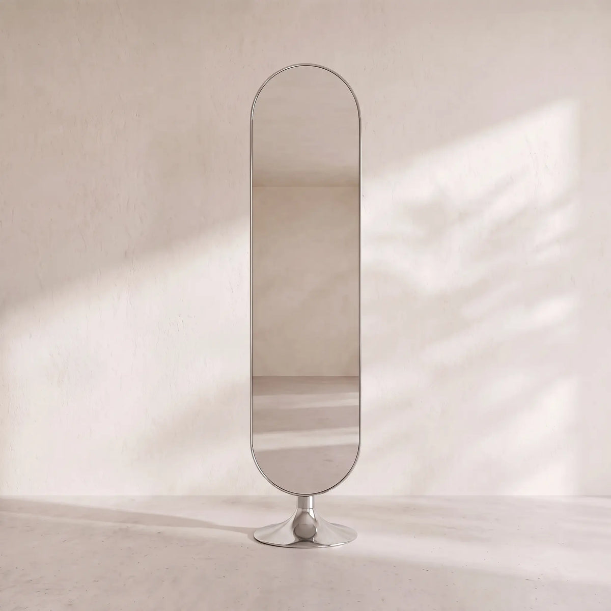 BRIENA - Oval Freestanding Mirror - 40 x 170 cm