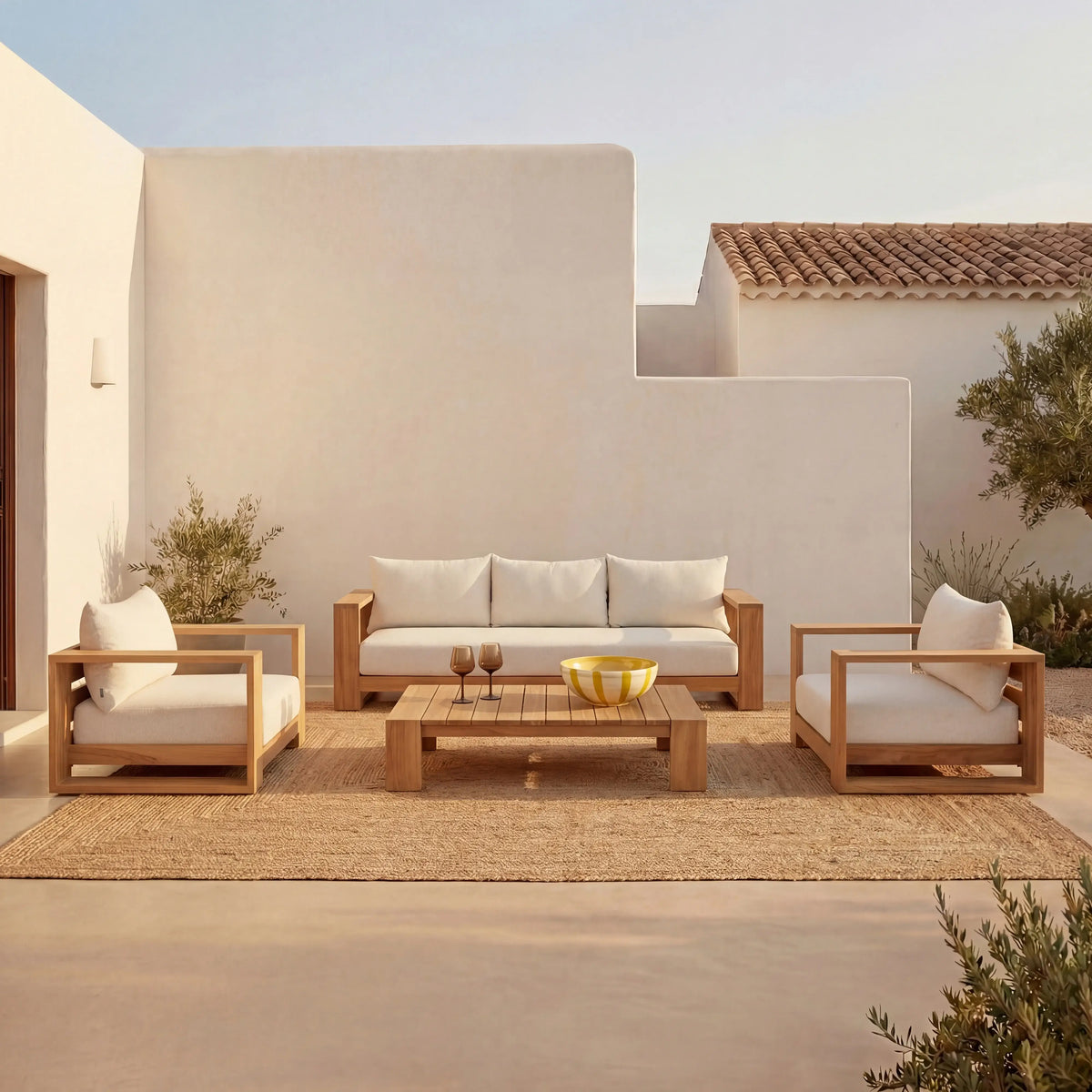 CALVIA - Teak Rectangular Outdoor Dining Table