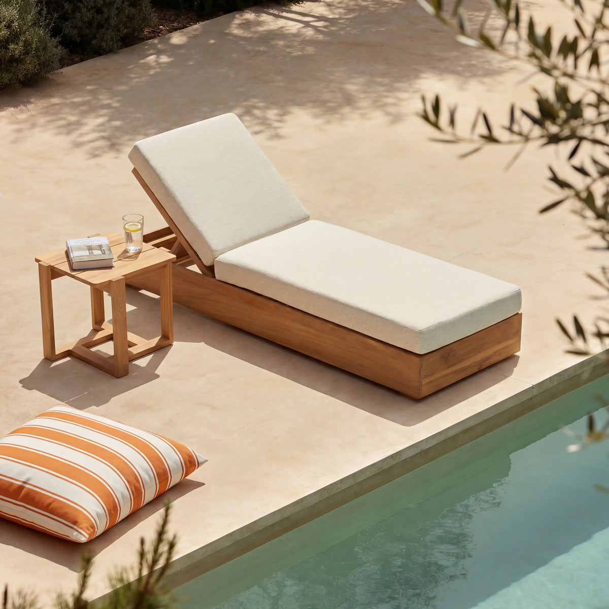 CALVIA - Teak Sun Lounger
