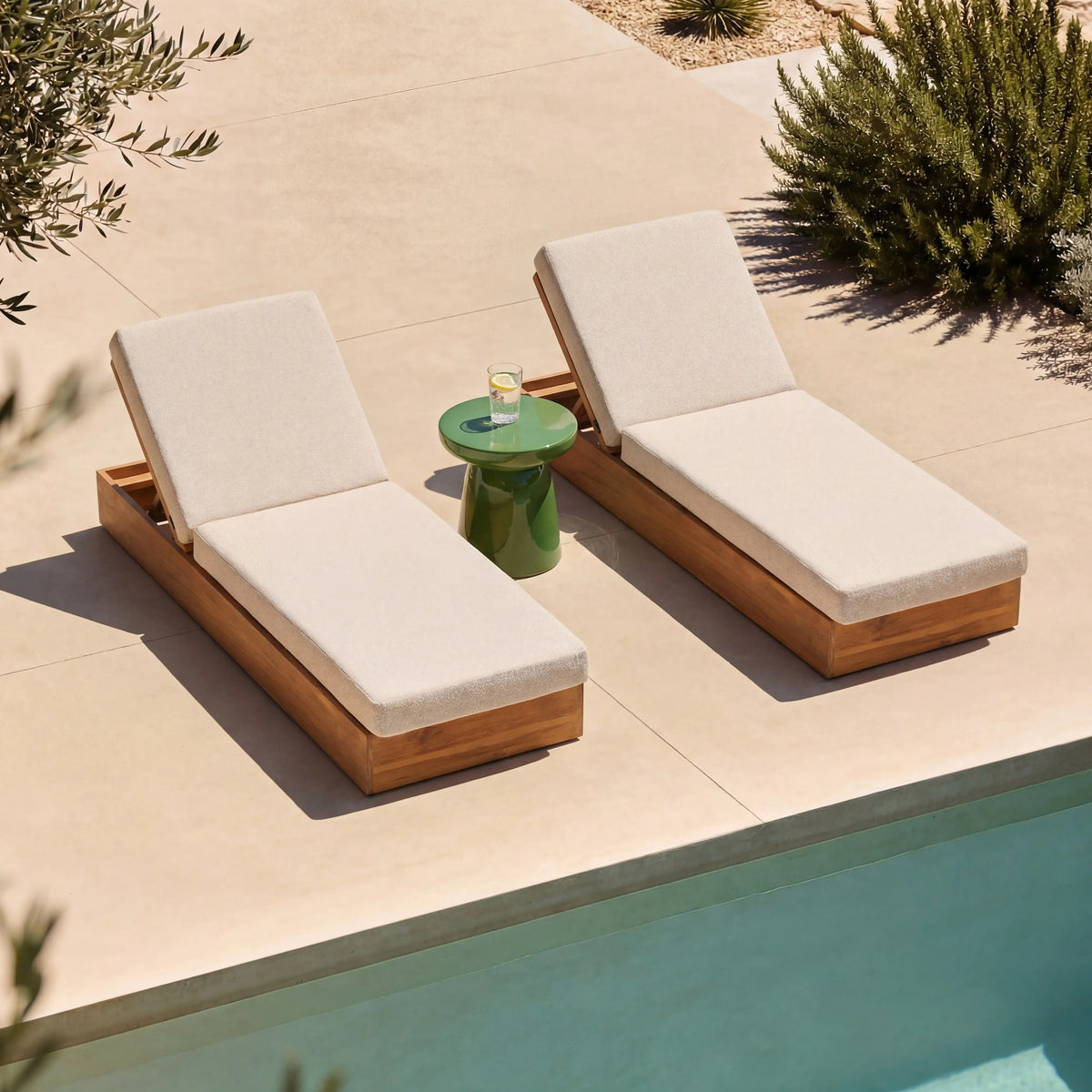 CALVIA - Teak Sun Lounger