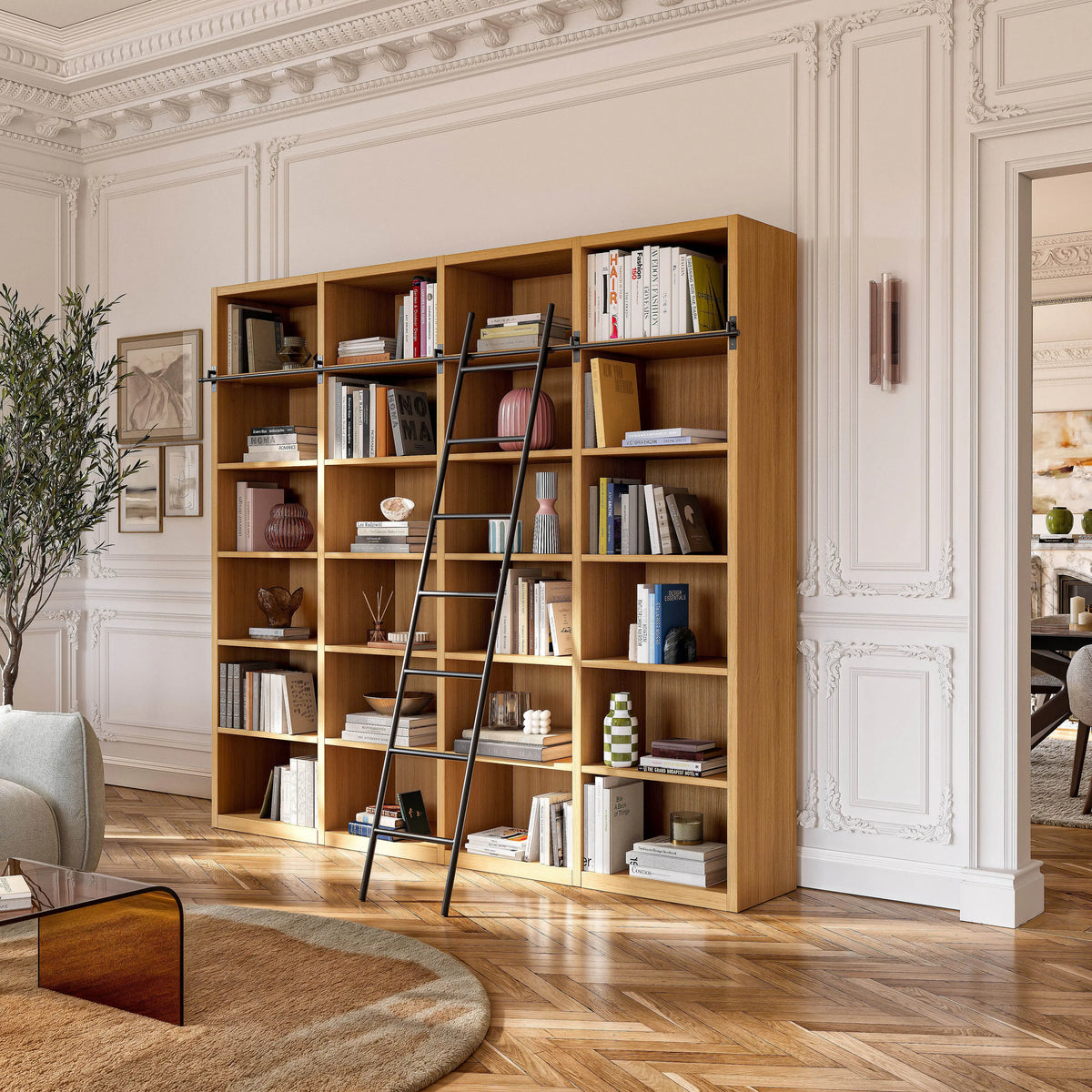 CAMUS - Oak Bookcase Extension