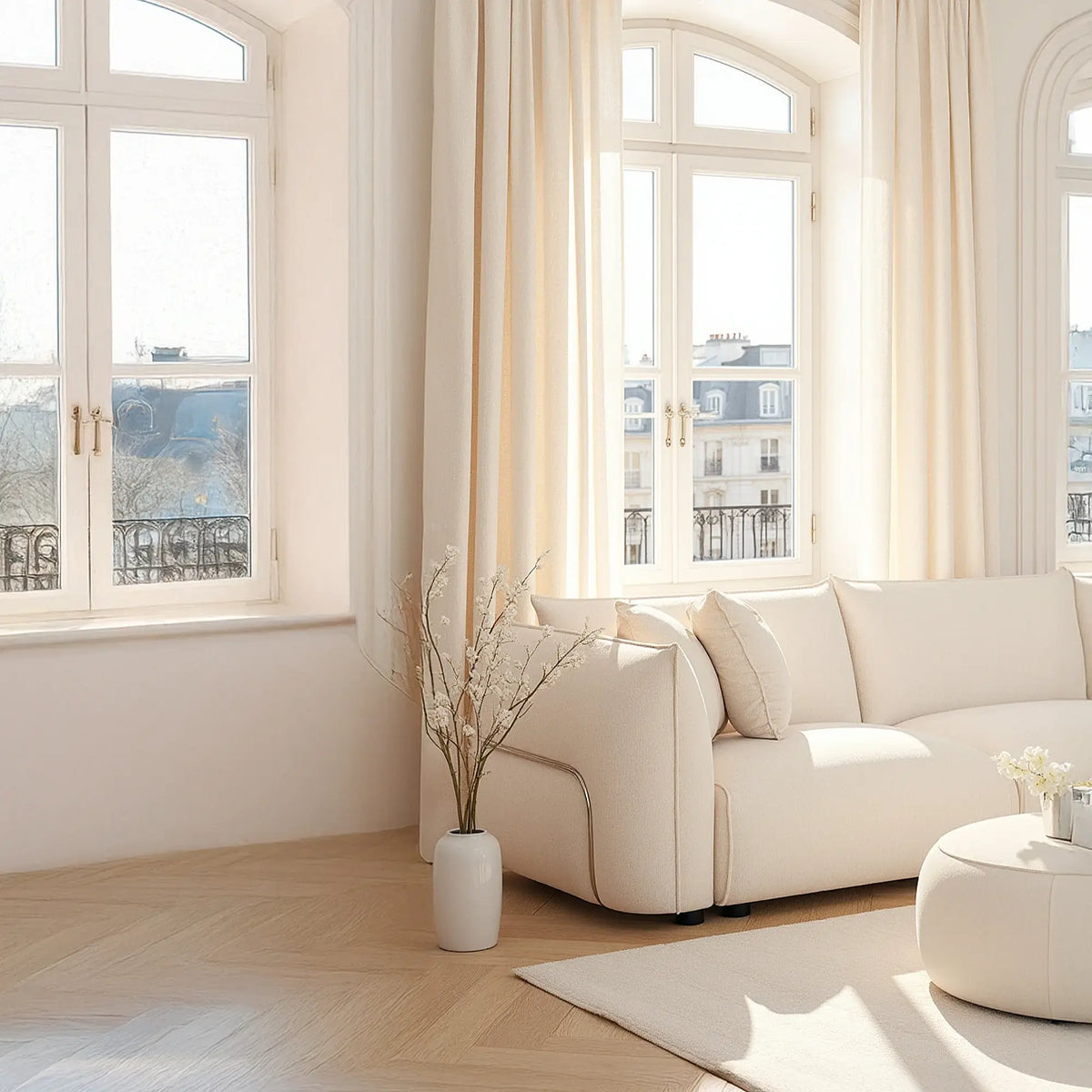 CELESTE - Fabric 3 Seater Sofa