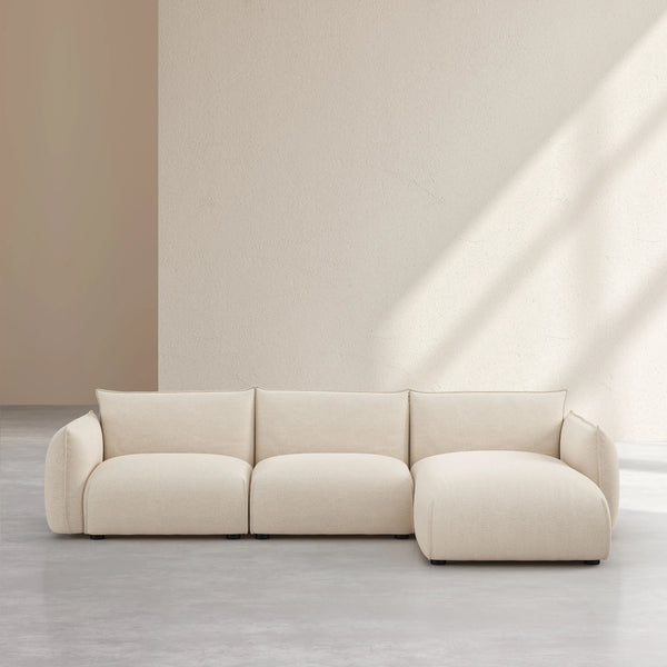 CELESTE - Fabric Right-hand Chaise Sofa