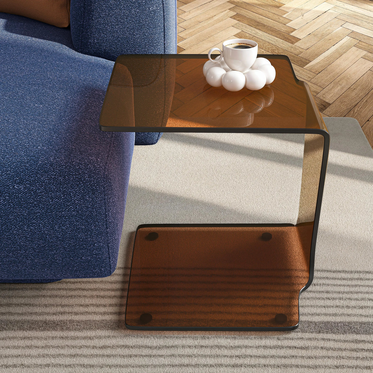 CORNUDA - Glass Side Table