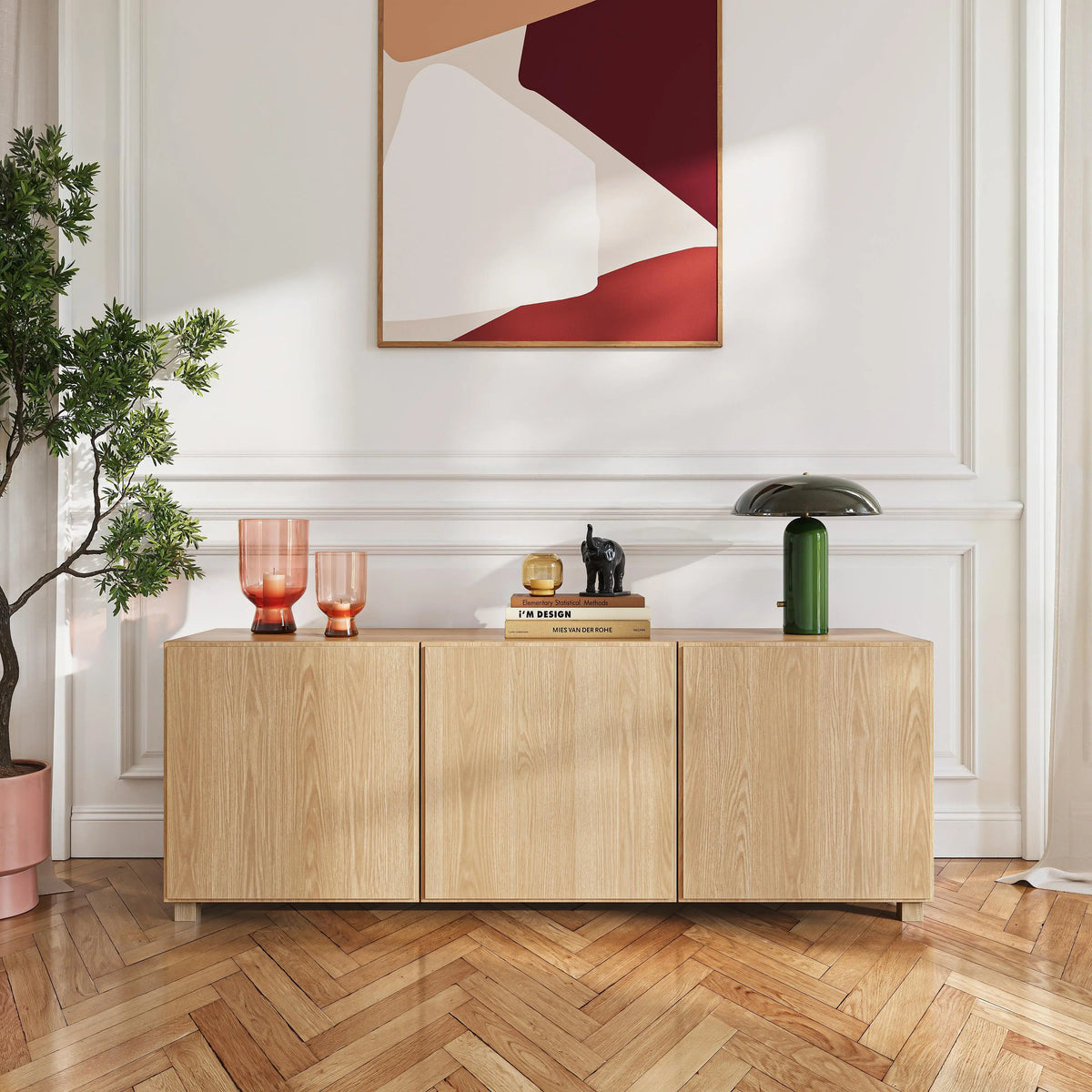 DRIO - Oak 3 Drawer Sideboard
