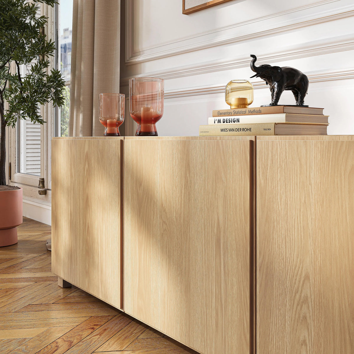 DRIO - Oak 3 Drawer Sideboard
