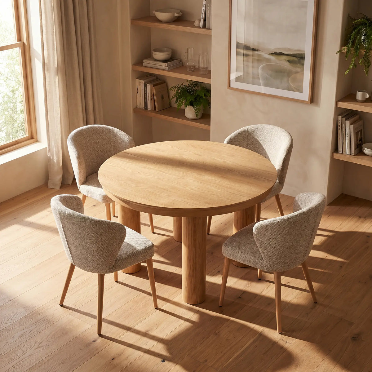 EIKEN - Oak Extendable Dining Table