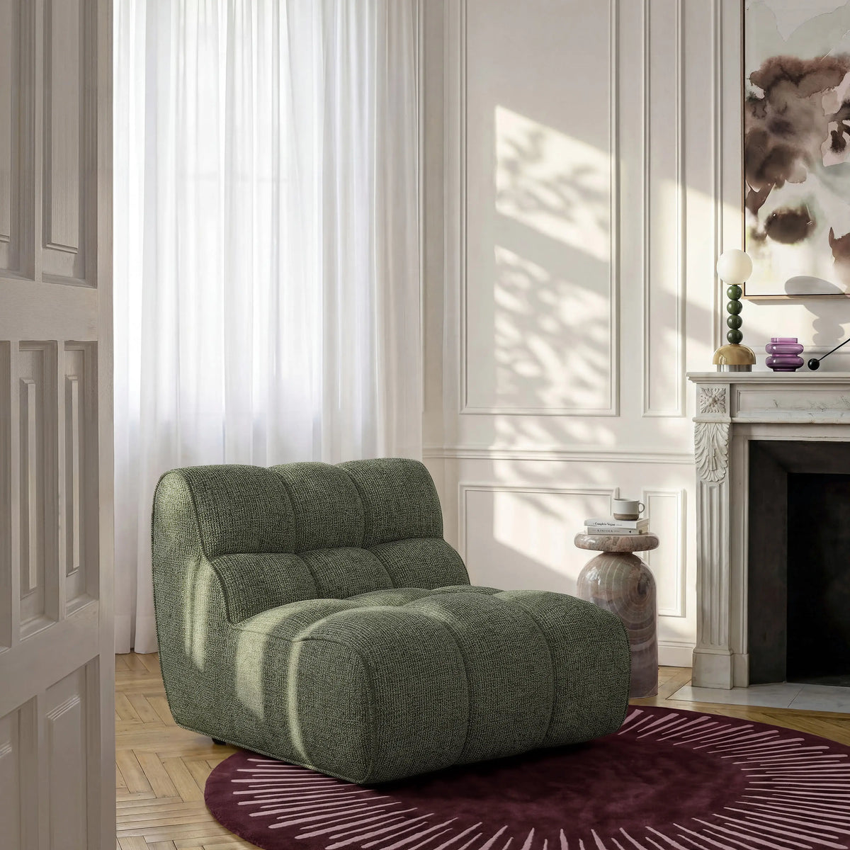 ELAIA - Upholstered Fabric Lounge Chair