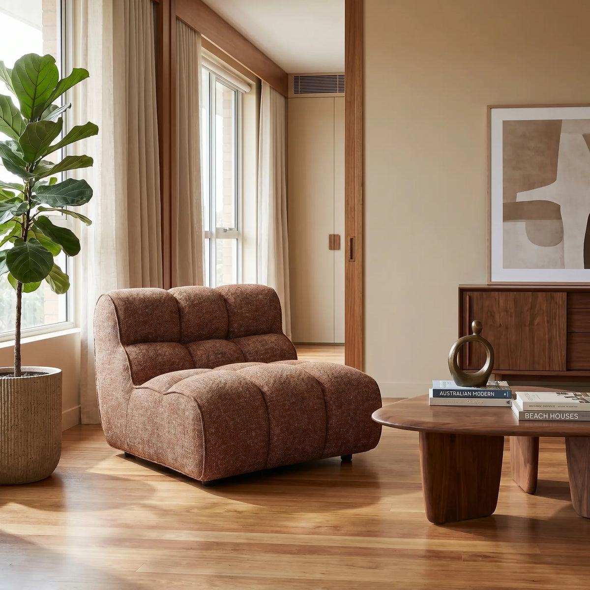 ELAIA - Upholstered Fabric Lounge Chair