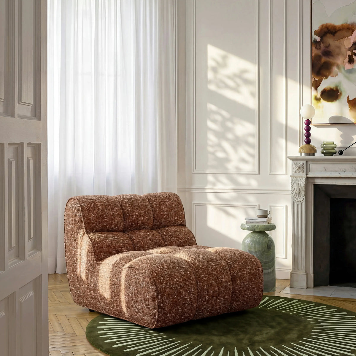 ELAIA - Upholstered Fabric Lounge Chair
