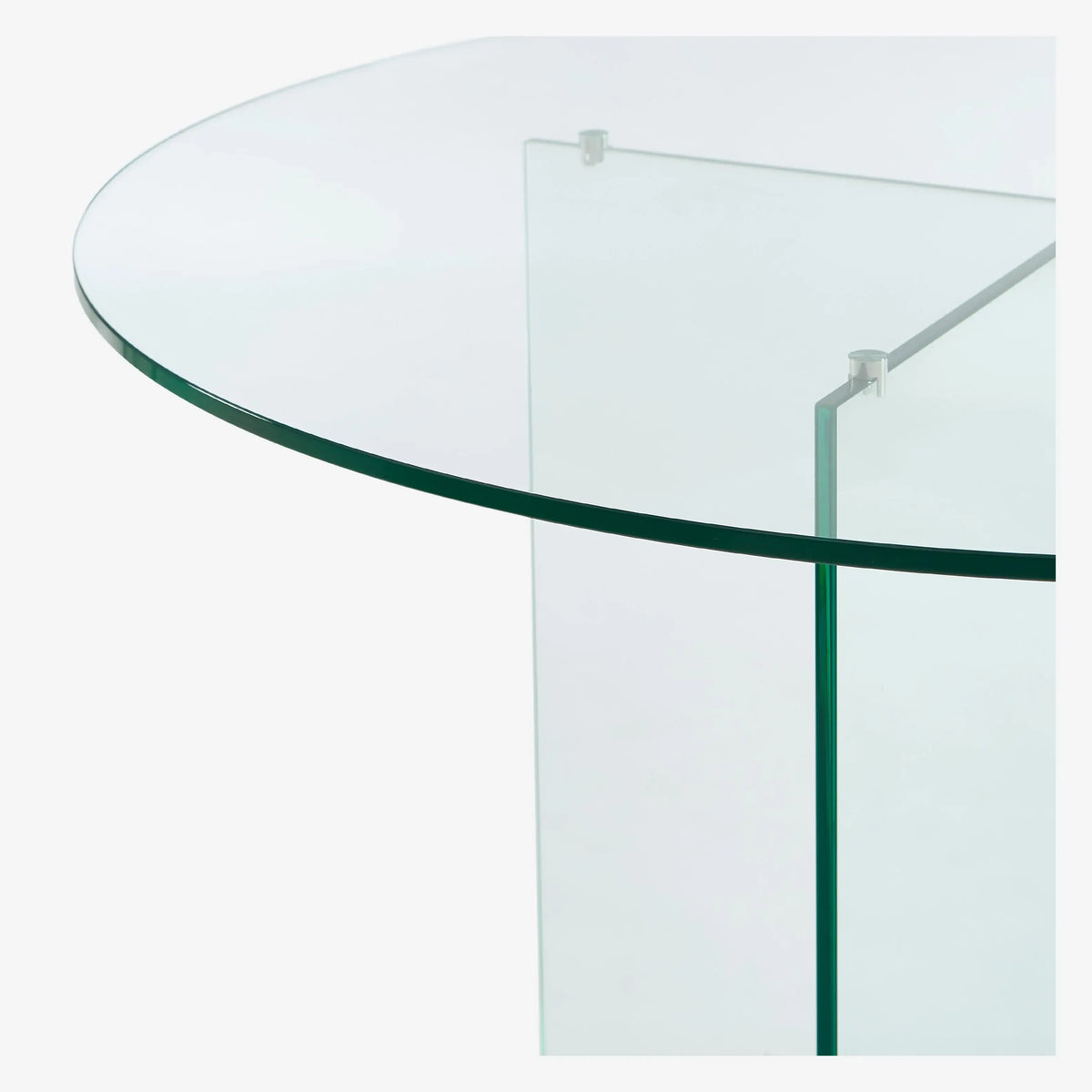 ELORY - Glass Round Dining Table