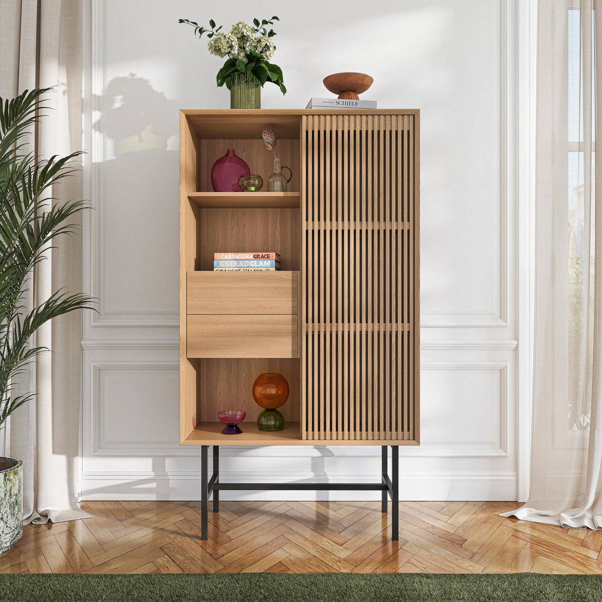 ELYA - Oak 1 Door Sideboard