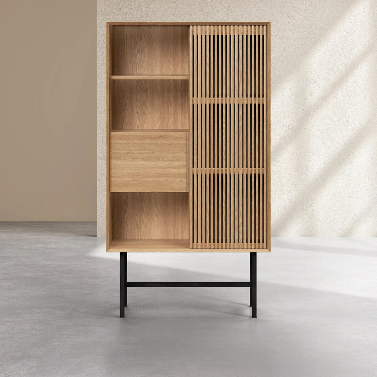 ELYA - Oak 1 Door Sideboard