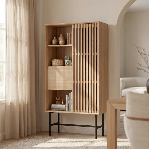 ELYA - Oak 1 Door Sideboard