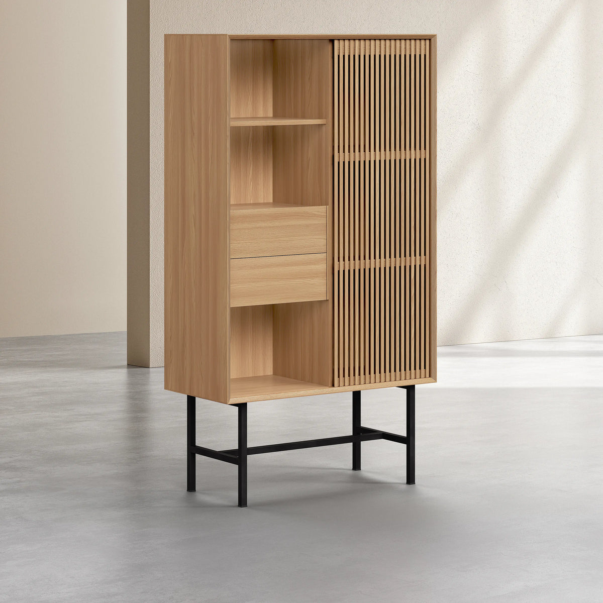 ELYA - Oak 1 Door Sideboard