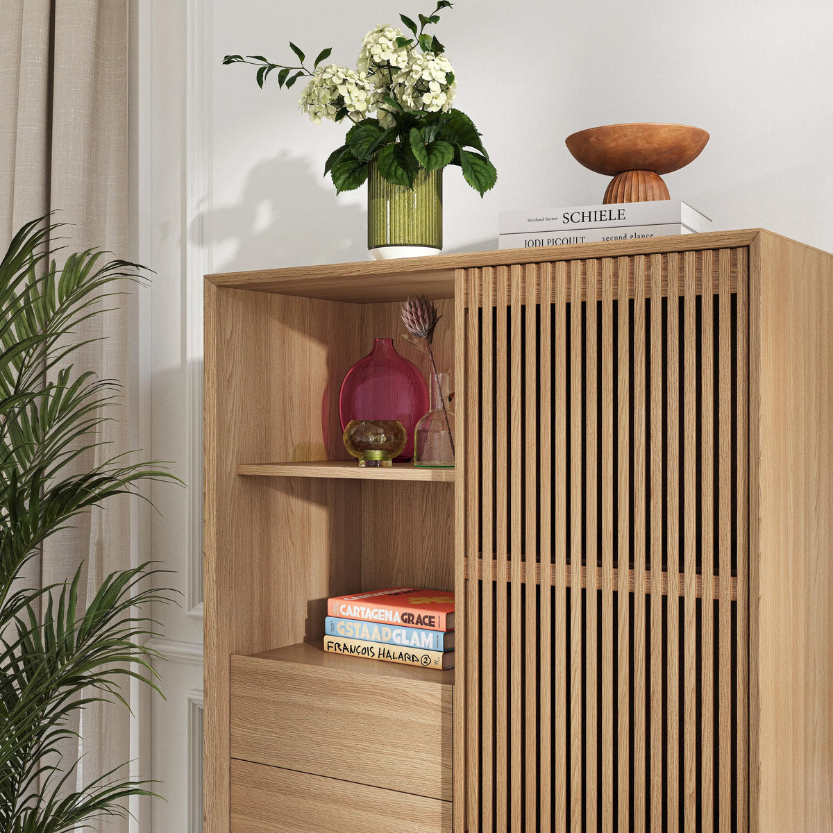 ELYA - Oak 1 Door Sideboard