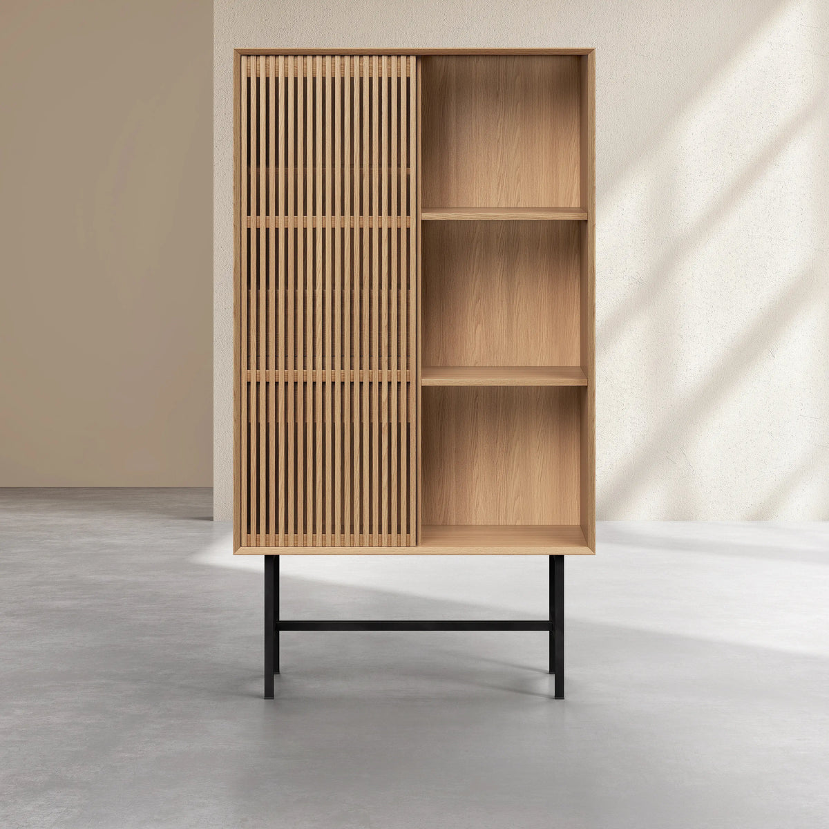 ELYA - Oak 1 Door Sideboard