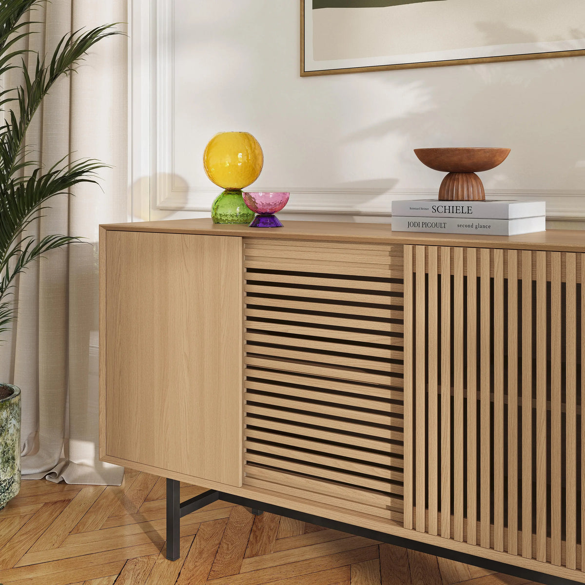 ELYA - Oak 4 Door Sideboard
