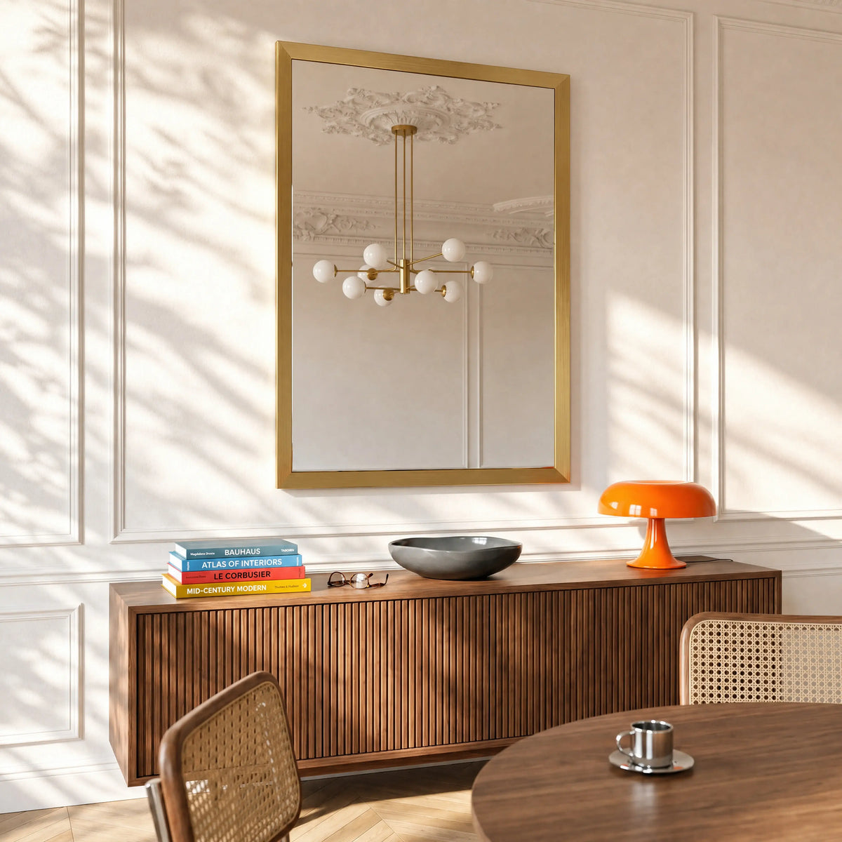 ELYO - Stainless Steel Rectangular Mirror - 80 x 120 cm