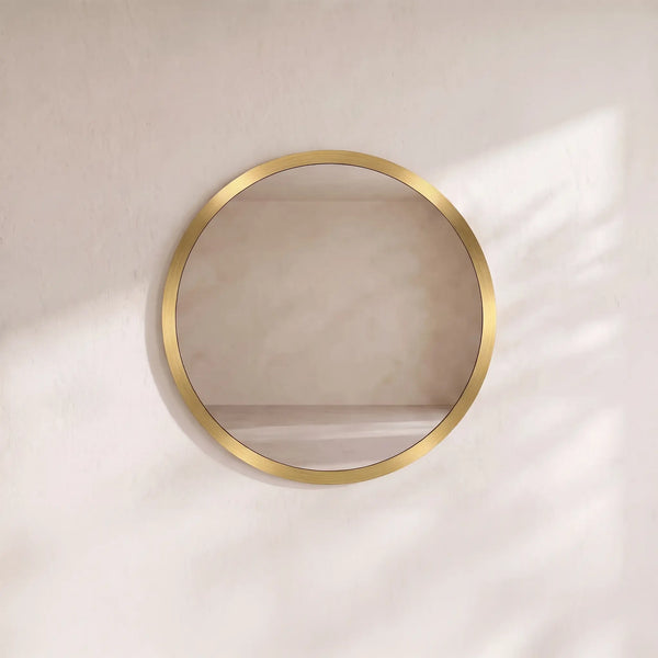 ELYO - Stainless Steel Round Mirror - 100 cm