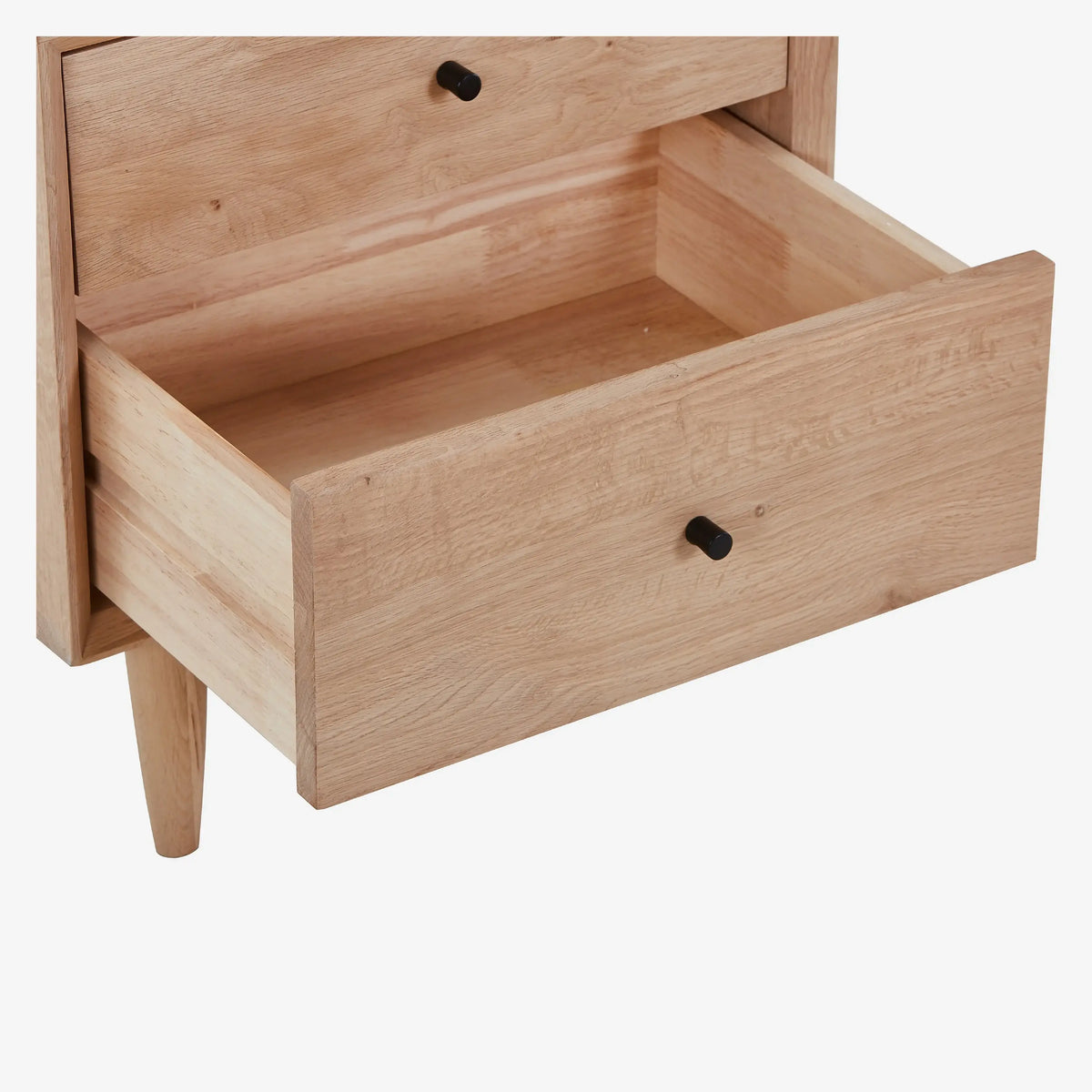 EUGENIE - Oak 2 Drawer Bedside Table