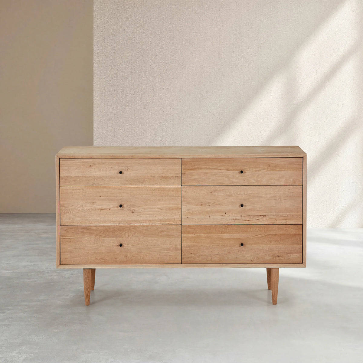 EUGENIE - Oak 6 Drawer Dresser