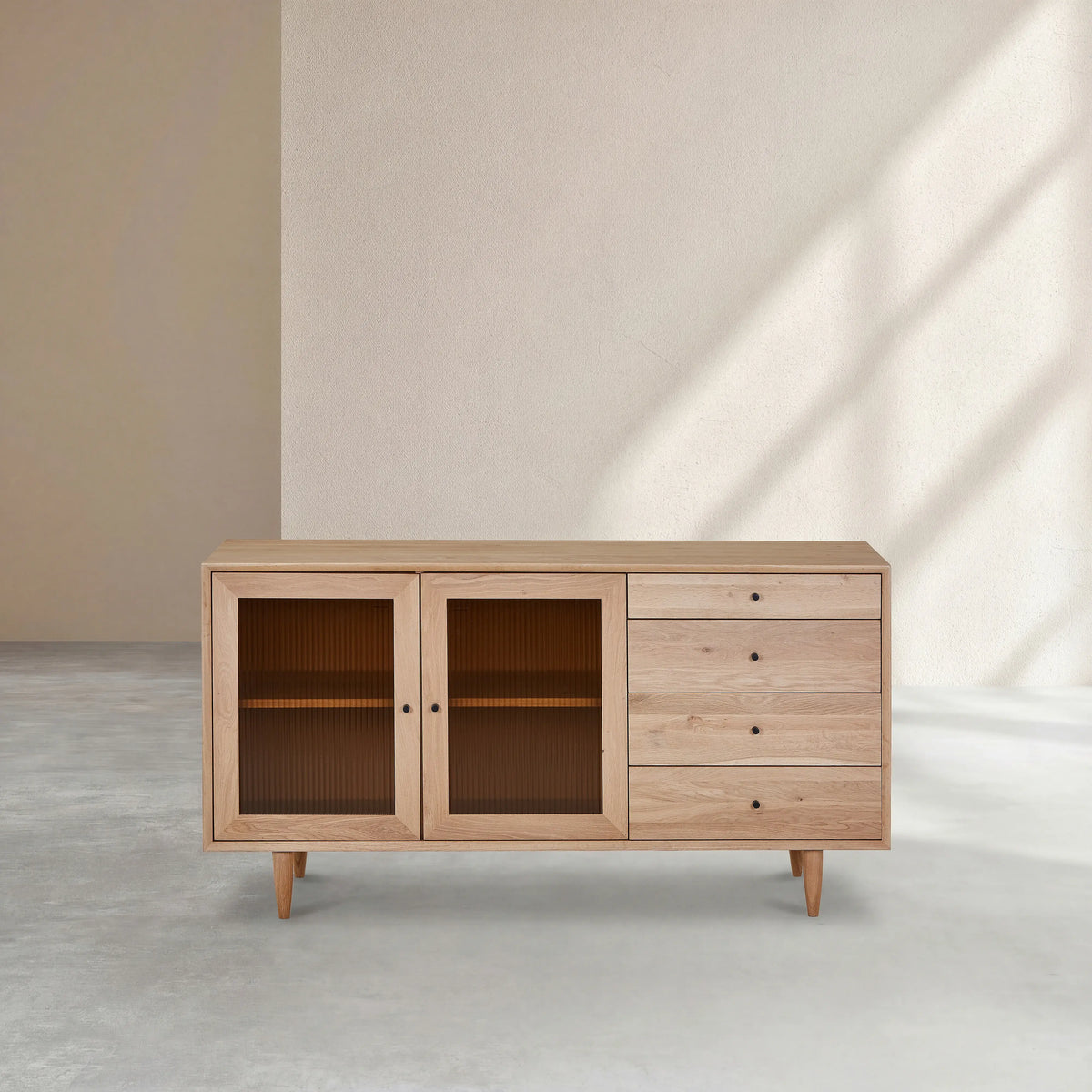 EUGENIE - Oak 2 Glass Door Buffet