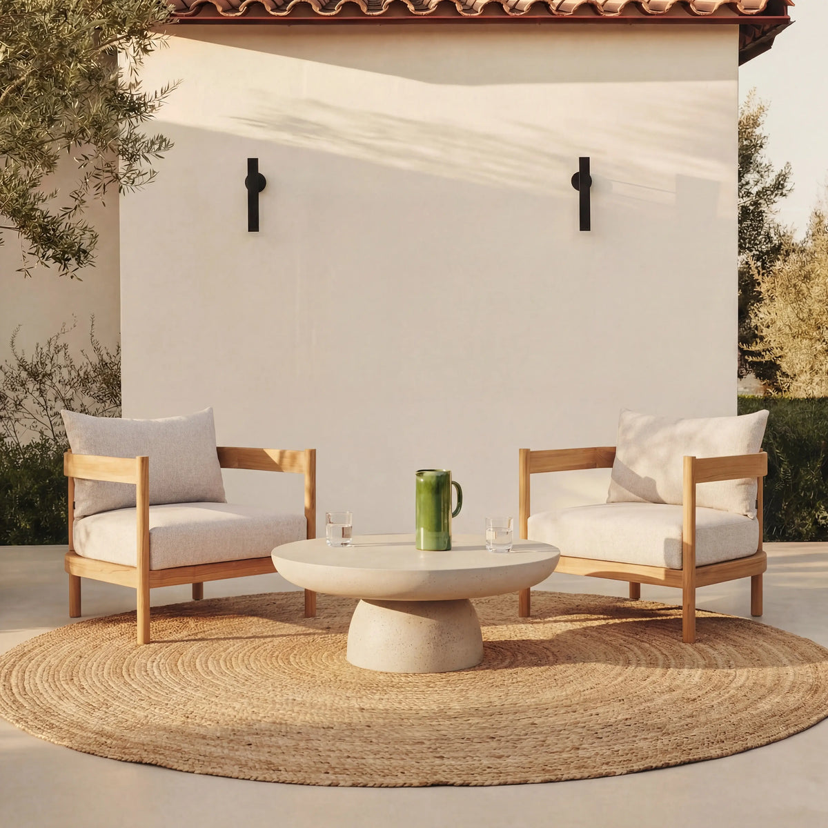 FIGARI - Teak Outdoor Armchair