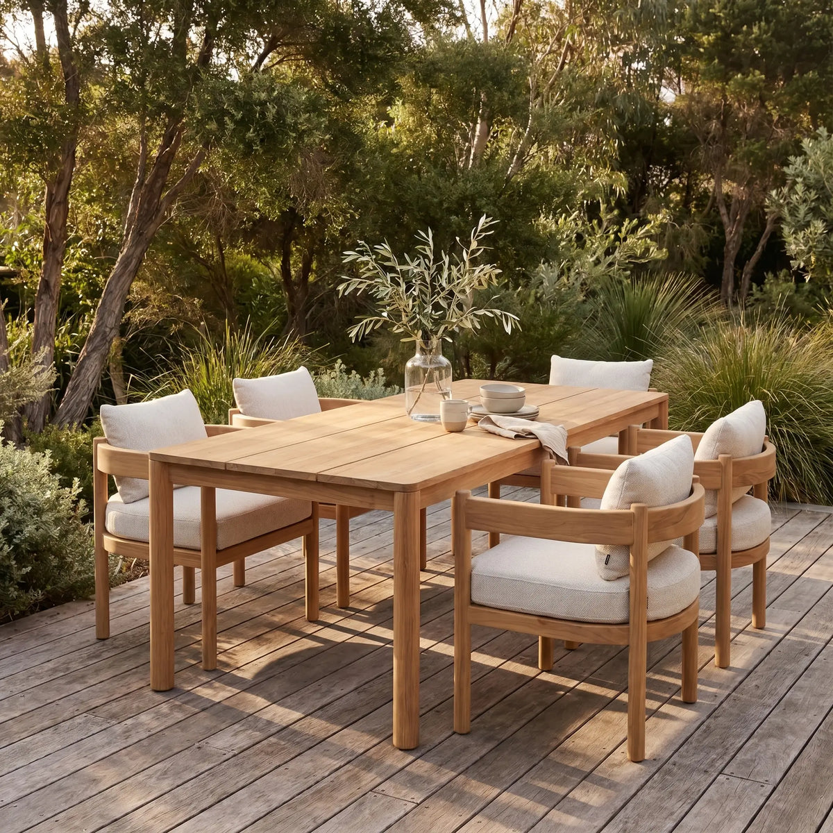 FIGARI - Teak Rectangular Outdoor Dining Table