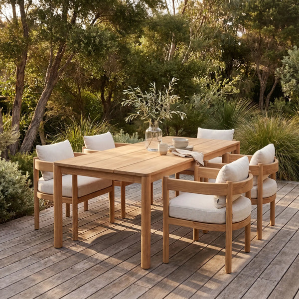 FIGARI - Teak Rectangular Outdoor Dining Table