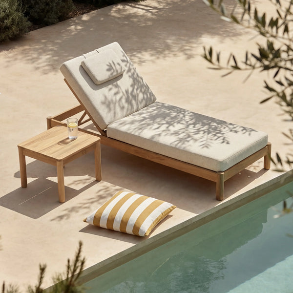 FIGARI - Teak Sun Lounger