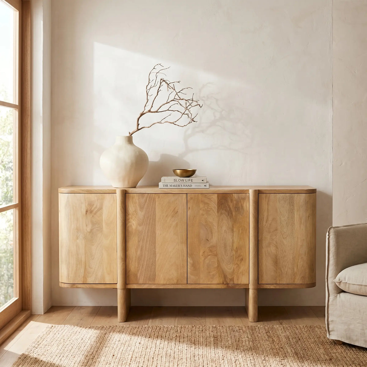 NIZZA - Mango 4 Door Sideboard