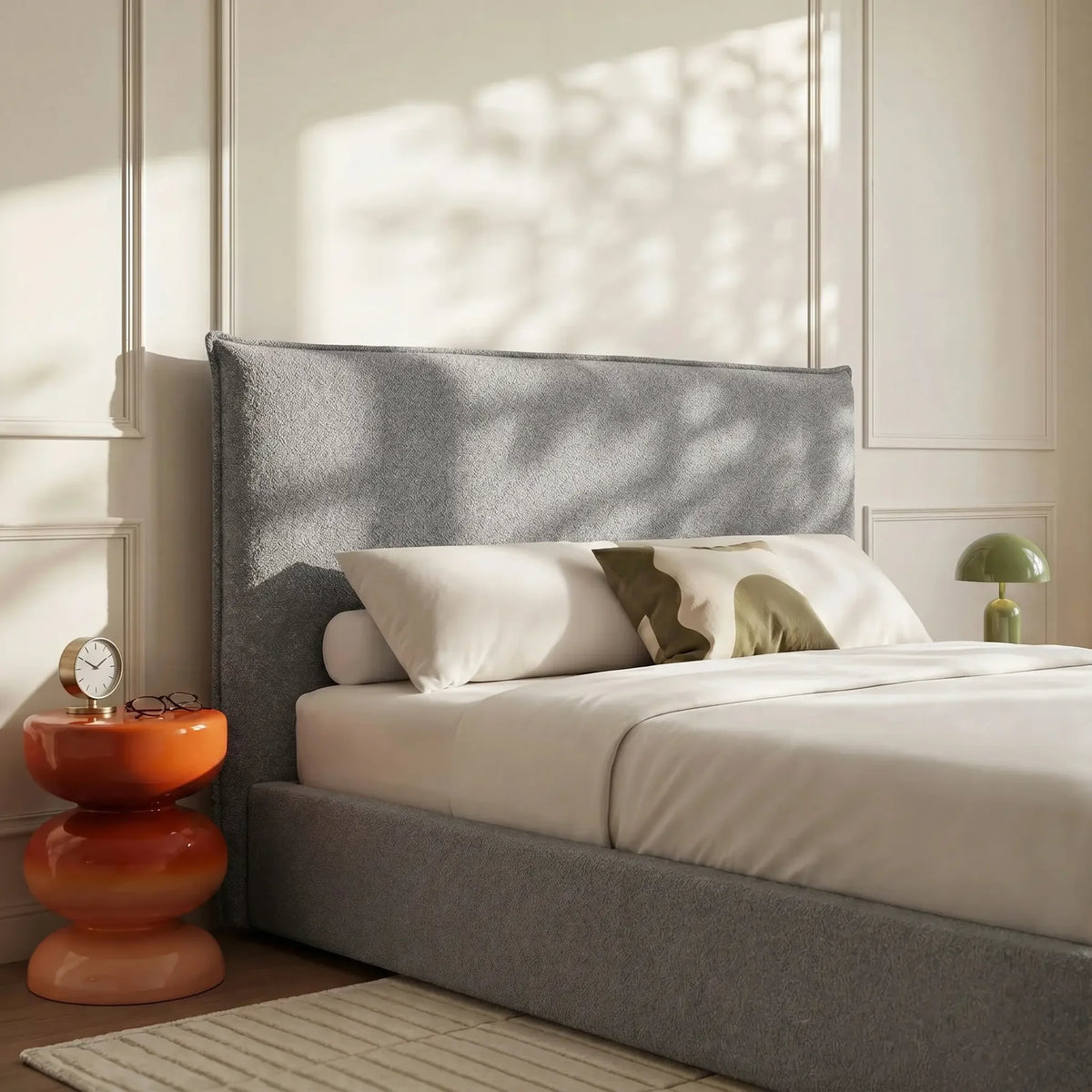 JUPITER II - Bouclé Bedhead - King Size