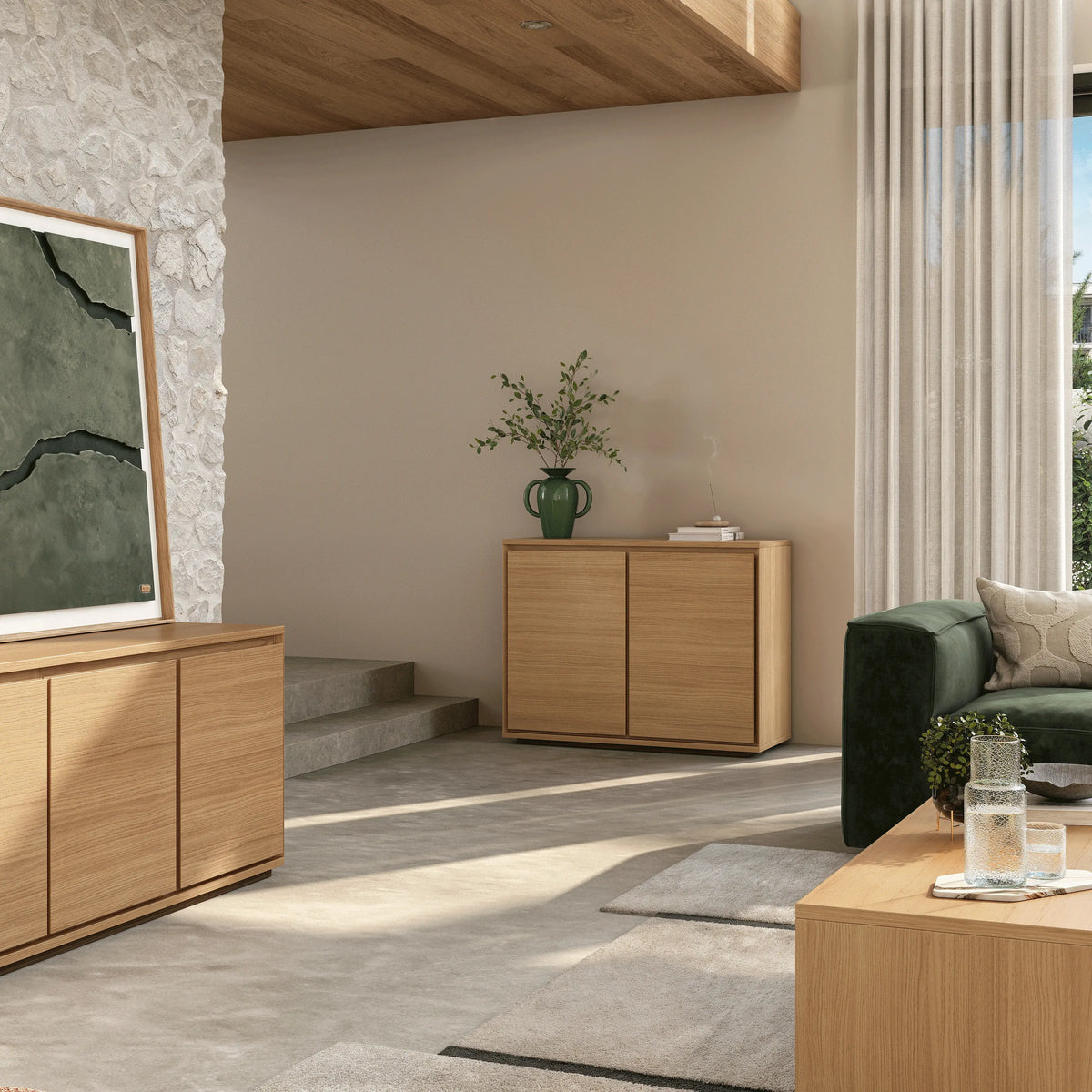 HAZO - Oak 2 Door Sideboard
