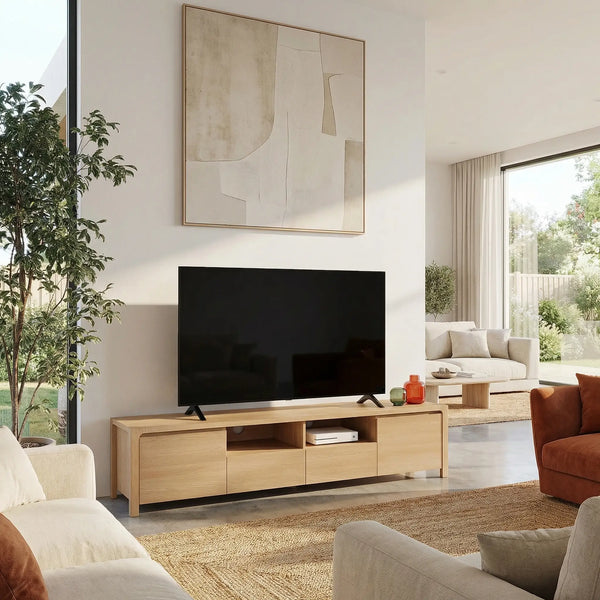 IVOINE - Oak 2 Door Entertainment Unit