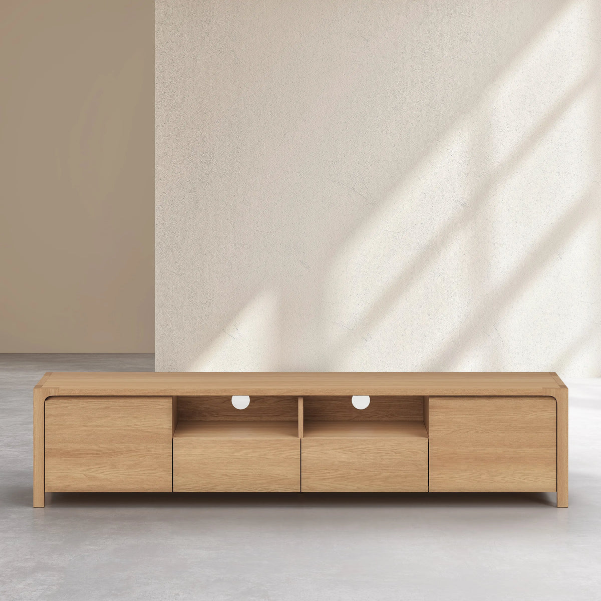 IVOINE - Oak 2 Door Entertainment Unit