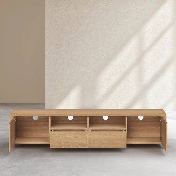 IVOINE - Oak 2 Door Entertainment Unit