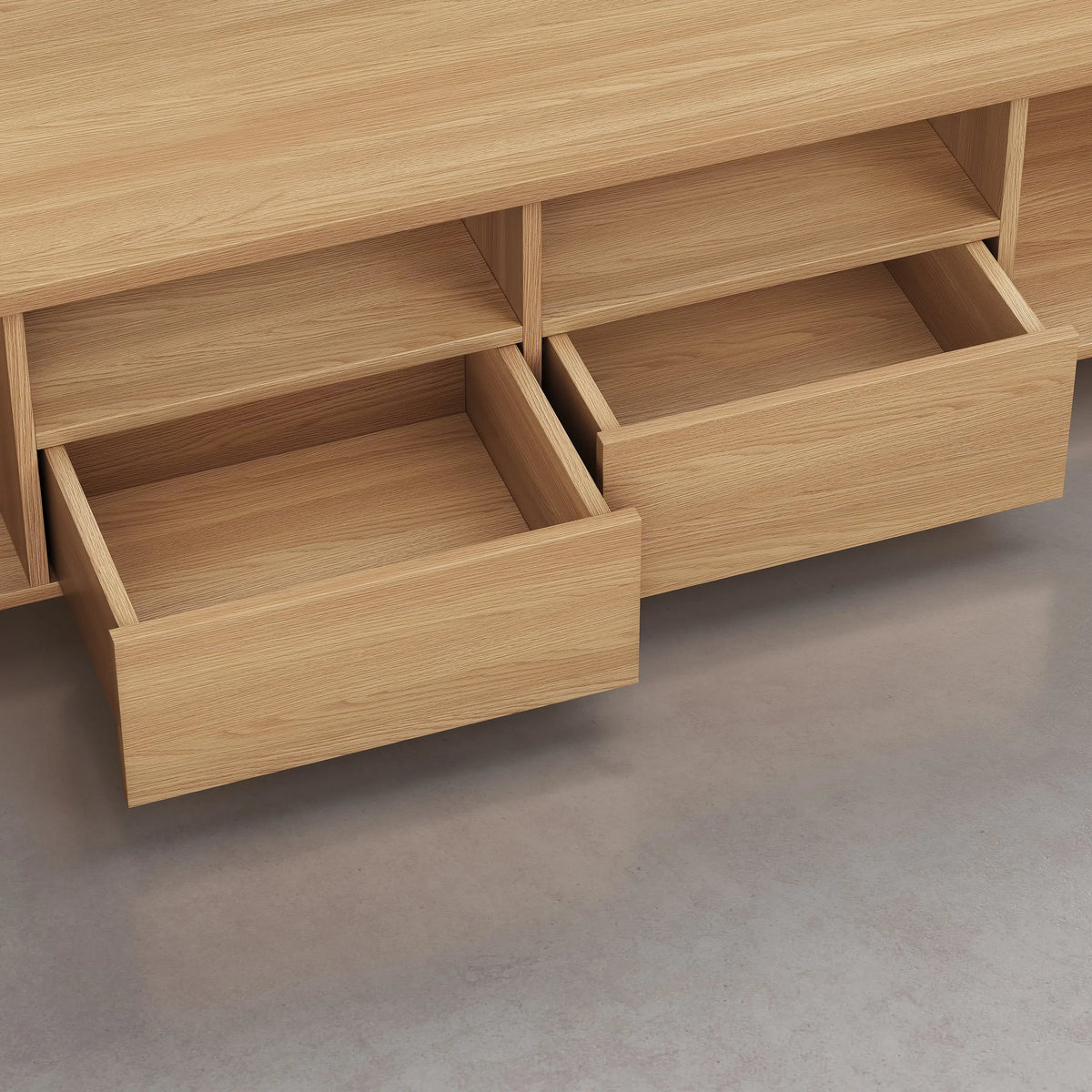 IVOINE - Oak 2 Door Entertainment Unit