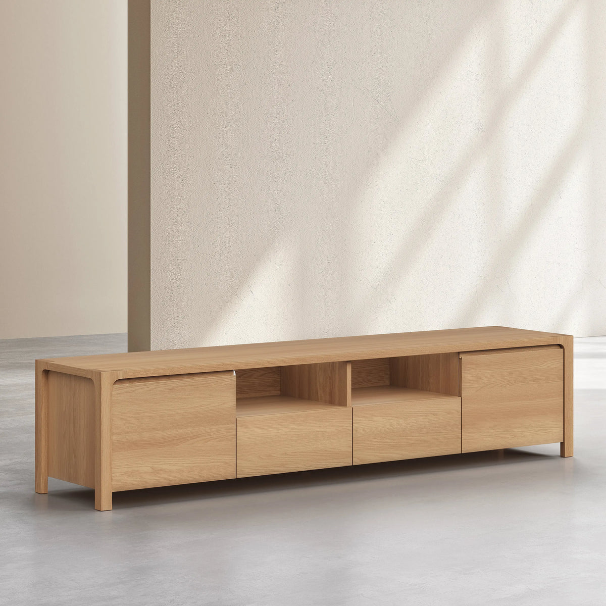 IVOINE - Oak 2 Door Entertainment Unit