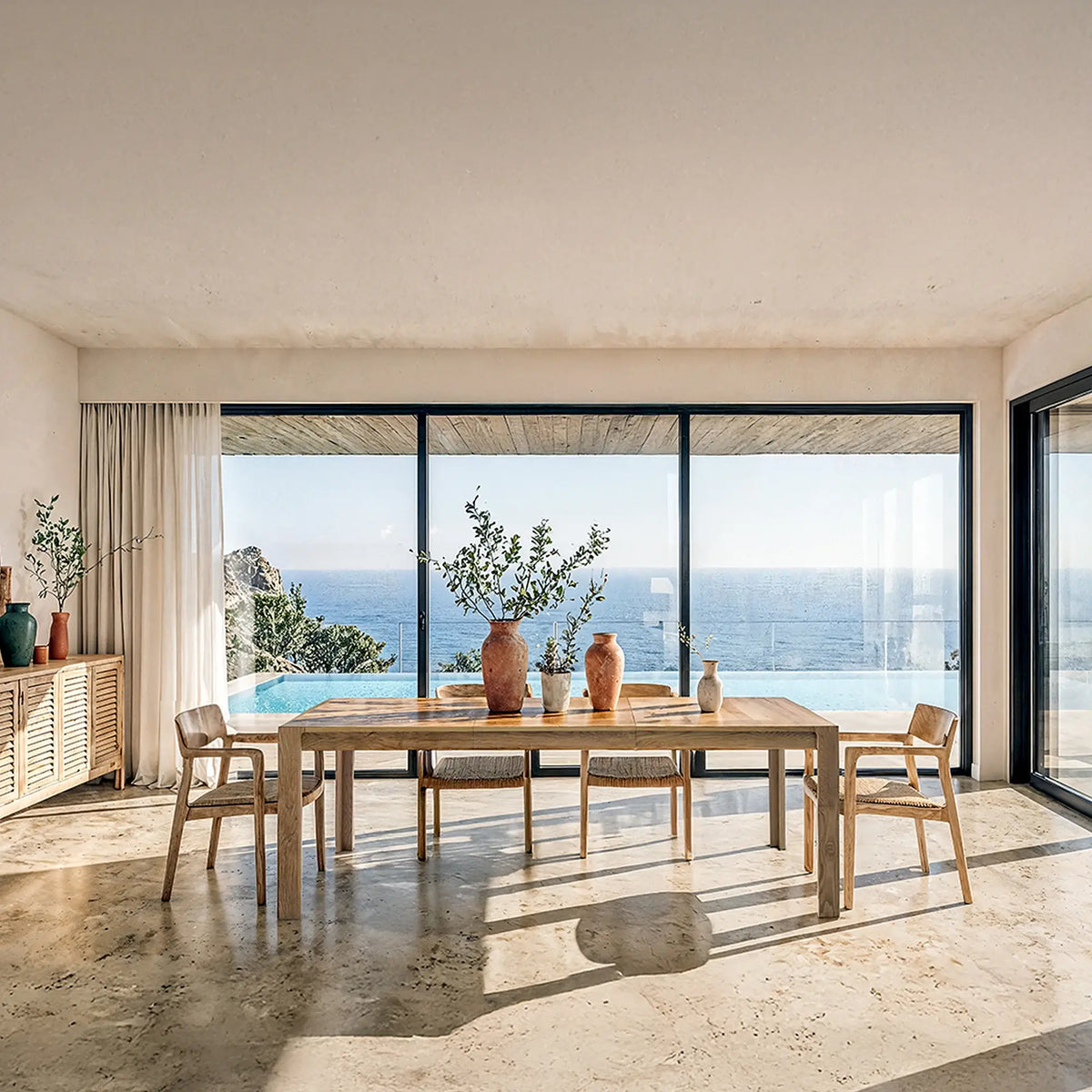 IVOINE - Oak Extendable Dining Table