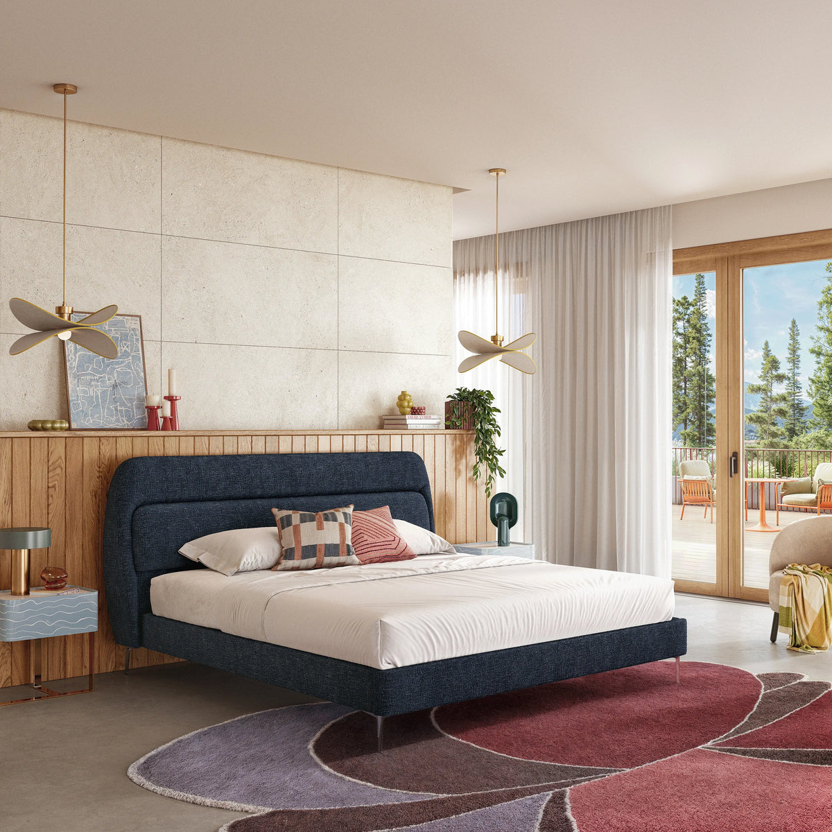 IZMIR - Fabric Bed - Queen Size
