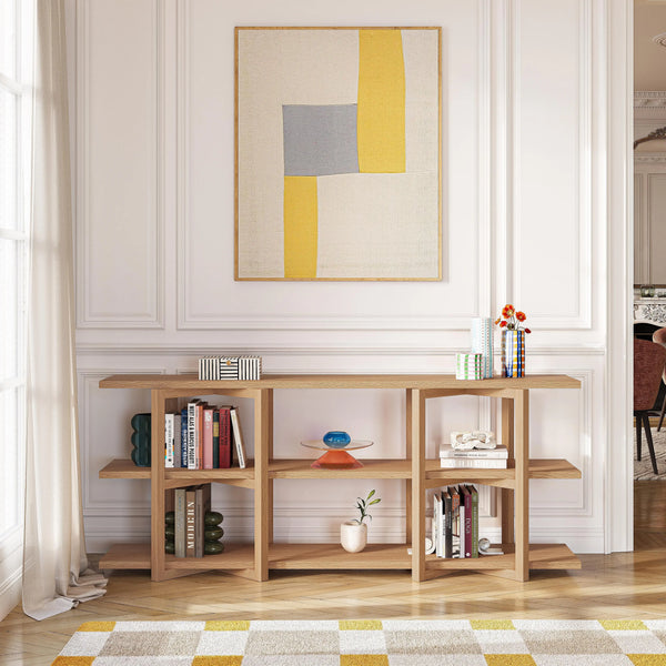 JANOA - Oak 3 Shelf Bookcase