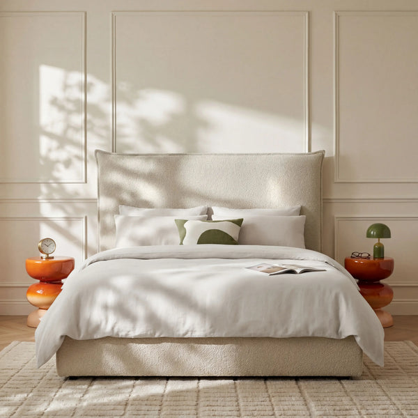 JUPITER II - Bouclé Bedhead - King Size