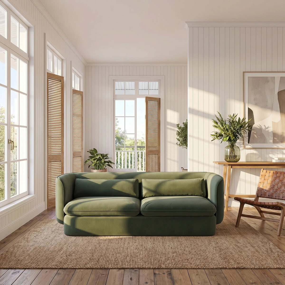 KALMIA - Fabric 3 Seater Sofa