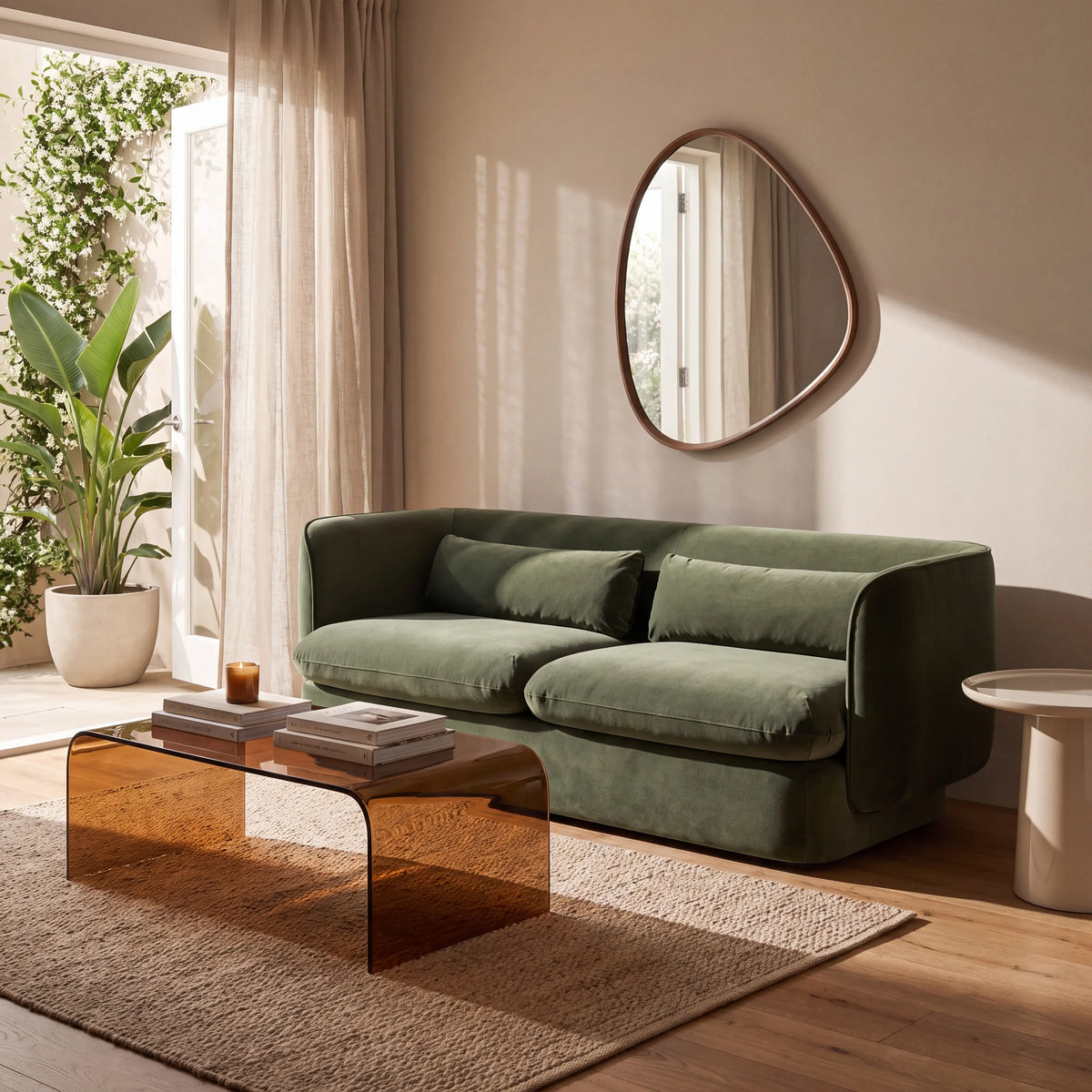 KALMIA - Fabric 3 Seater Sofa