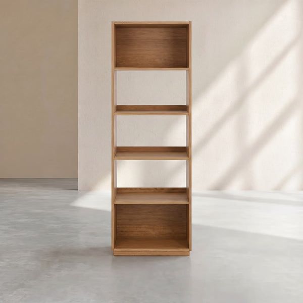 KUDA - Oak Bookcase - 4 Shelves