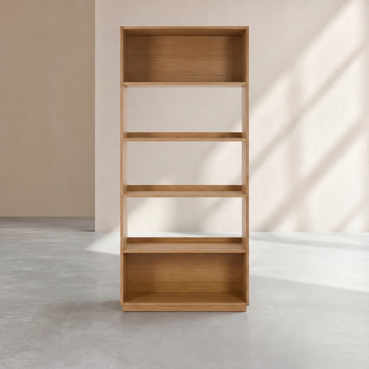 KUDA - Oak Bookcase - 5 Shelves