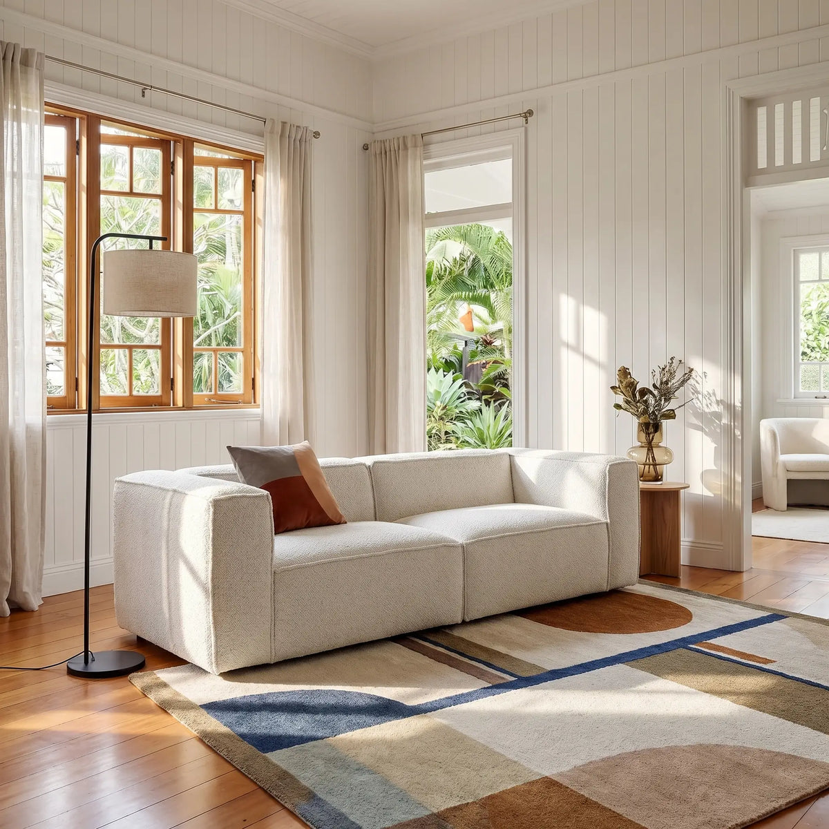 KUTI - Bouclé 4 Seater Sofa